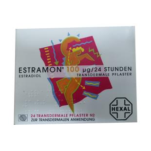 德国诺华（Estramon）卵巢雌性激素荷尔蒙贴更年贴100ug*24贴/盒（德国原装进口 ，无中文标）