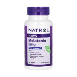 美国Natrol(Natrol)Melatonin TR褪黑素片【美国版】5mg*100粒