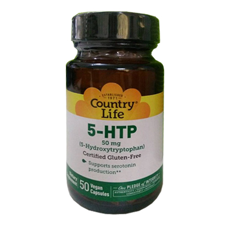 美国country_life(country_life)5-羟色氨酸片【美国进口版】50粒