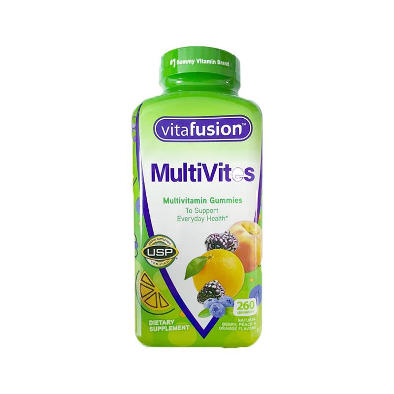 美国vitafusion Multivites小熊成人复合综合维生素软糖 260粒价格 评价 功效 说明书 美容美体网