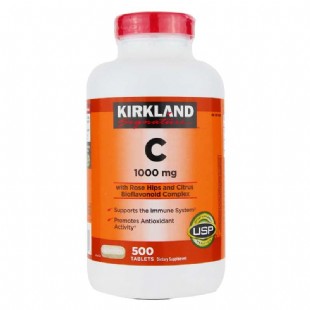 柯克兰(Kirkland)天然玫瑰果维生素C 【美国版】1000mg*500粒（新包装）