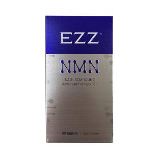 新西兰EZZ（EZZ）NMN基因能量片睡眠精力免疫好抗衰老逆龄NAD60粒*2（新包装）