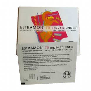 德国诺华(Estramon)卵巢雌性激素荷尔蒙贴更年贴75ug*24贴/盒（德国原装进口 ，无中文标）