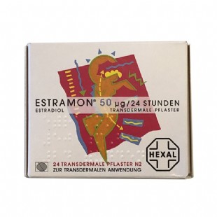 德国诺华（Estramon）卵巢雌性激素荷尔蒙贴更年贴50ug*24贴/盒（德国原装进口 ，无中文标）