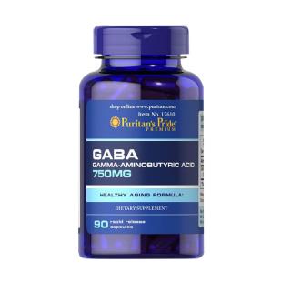 普瑞丁(Puritans_Pride) GABA伽马γ-氨基丁酸750mg*90粒