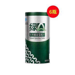 绿A（GreenA）天然螺旋藻精片0.5g*300粒/瓶【6瓶装】