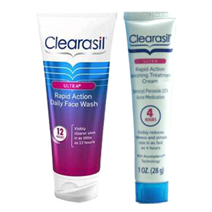 美国Clearasil(Clearasil)强效祛痘护肤一套装