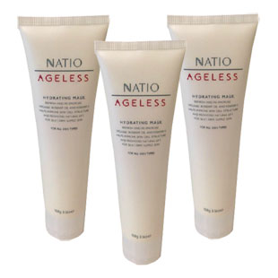 澳洲Natio(Natio)无龄玫瑰果水凝保湿面膜3瓶装
