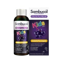 澳洲Sambucol（Sambucol）小黑果黑接骨木儿童补维生素C补锌营养液糖浆120ml【澳洲版】