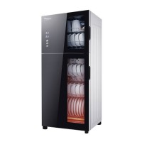 德玛仕（DEMASHI）家用立式双开门智能控温消毒碗柜