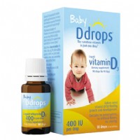 加拿大Baby_Ddrops(Baby_Ddrops)婴儿维生素D3滴剂【美国版】2.5ml（90滴）