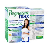 英国Pregnacare(Pregnacare)Max孕妇孕期营养维生素Plus升级叶酸鱼油钙84粒/盒（56片营养片+28粒鱼油胶囊）