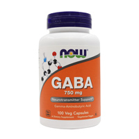 诺奥(Now_Foods)s伽玛y-氨基丁酸GABA【美国原装进口版】750mg*100粒