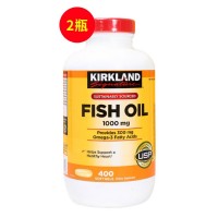 柯克兰(Kirkland)深海鱼油软胶囊 【美国版】(新包装）1000mg400粒【两件套】