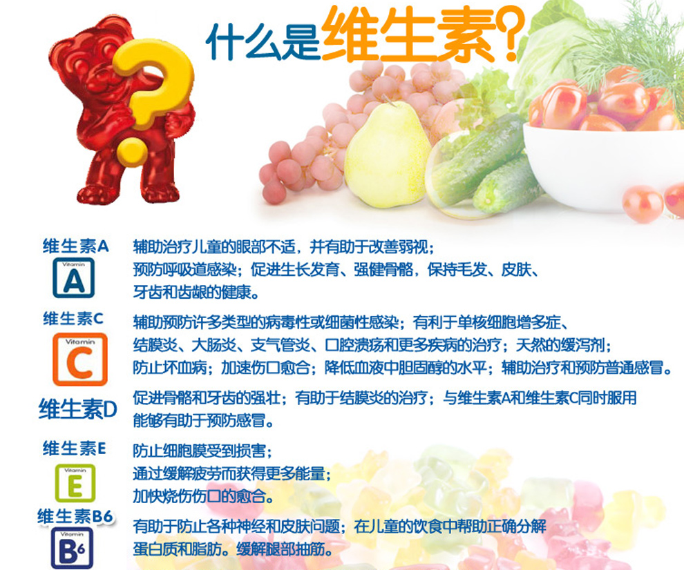 熊宝宝(l_il_critters)复合维生素软糖275粒