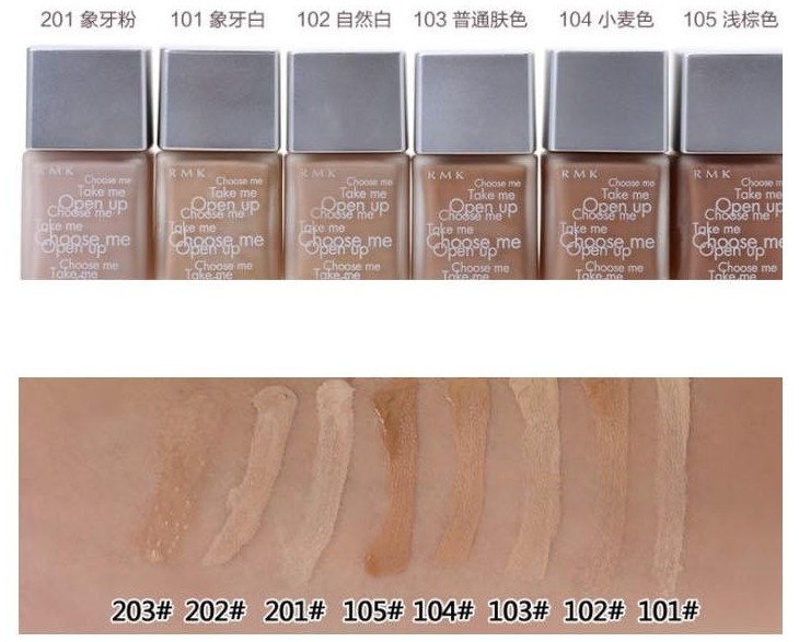 Rmk彩妆 Rmk 丝薄粉底液spf14 101象牙白 日本原装进口版 30ml 价格 评价 功效 说明书 美容美体网